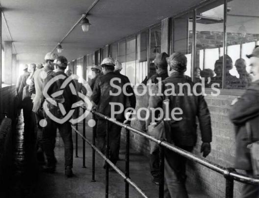 Miners at Killoch Colliery, 1960s Miners at Killoch Colliery, 1960s