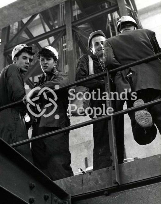 Miners at Killoch Colliery, 1960s Miners at Killoch Colliery, 1960s