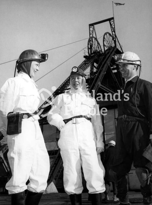 Visitors at Blairhall Colliery, 1960s Visitors at Blairhall Colliery, 1960s