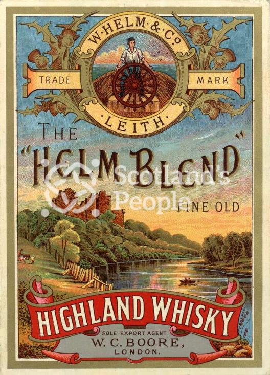Whisky label, c 19th century