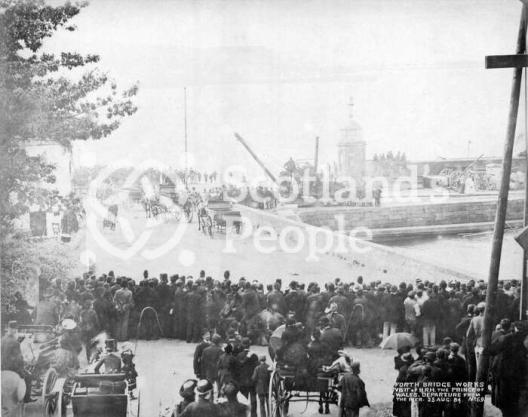Royal visit to Forth Bridge works, 1884 Royal visit to Forth Bridge works, 1884