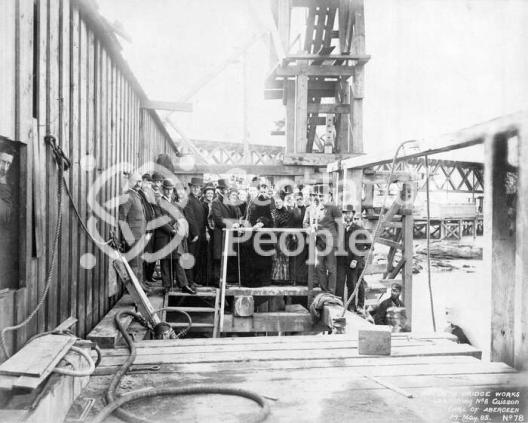 Launching No.6 caisson of Forth Bridge, 1885 Launching No.6 caisson of Forth Bridge, 1885