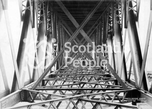 Forth Bridge girders, 1885 Forth Bridge girders, 1885