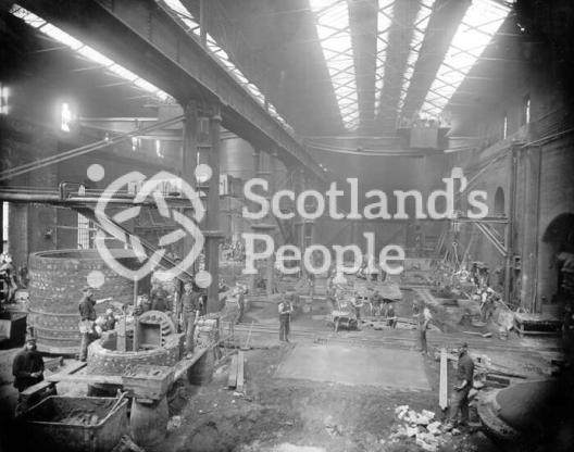 Iron foundry at Carron Works, 20th century Iron foundry at Carron Works, 20th century