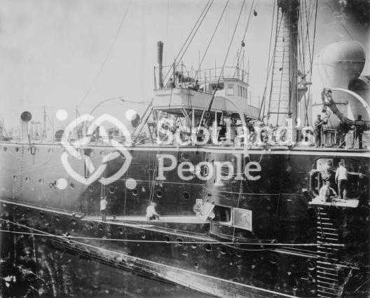 HMS Terrible, part of the starboard side, 1895