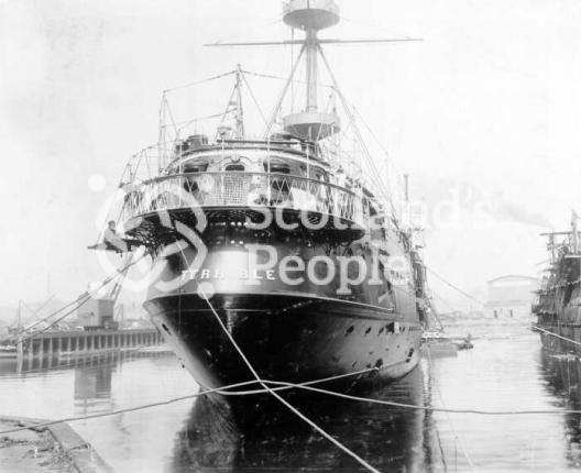 HMS Terrible, view of the stern and name, 1895 HMS Terrible, view of the stern and name, 1895