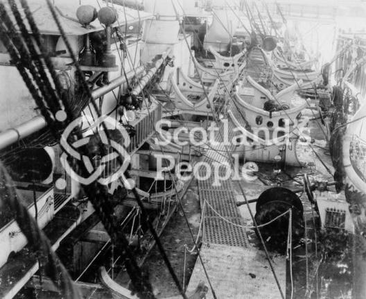 HMS Jupiter, view of the boat deck, 1895 HMS Jupiter, view of the boat deck, 1895