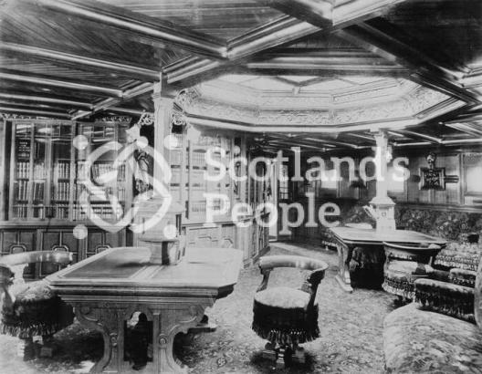 The library of the ocean liner, SS City of New York, 1888 The library of the ocean liner, SS City of New York, 1888