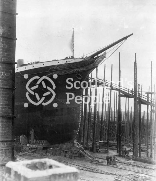 The bow of the SS Friesland ocean liner, 1889 The bow of the SS Friesland ocean liner, 1889