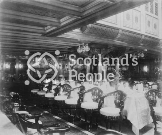 Interior of the saloon of the SS Friesland, 1889 Interior of the saloon of the SS Friesland, 1889