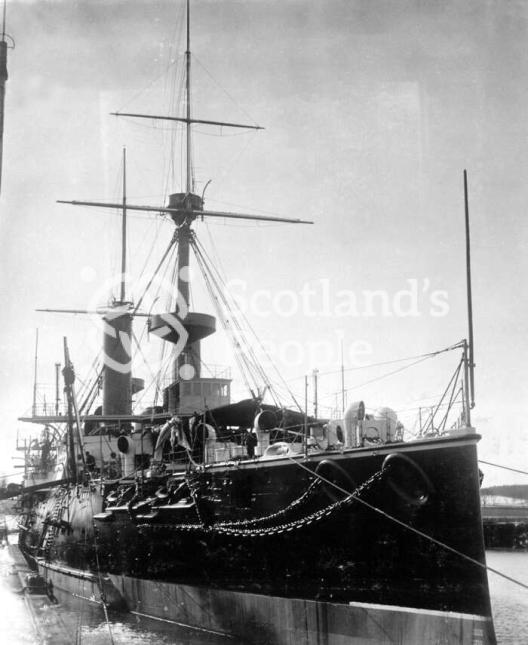 HMS Ramillies at Clydebank 1892 HMS Ramillies at Clydebank 1892