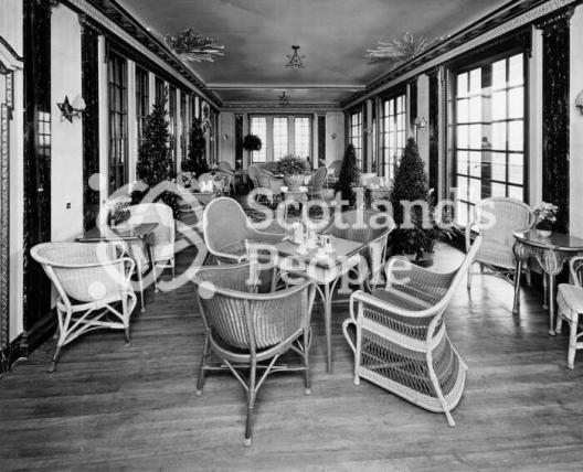 Blue Star Line ocean liner SS Avila Star: Verandah Café or Garden Lounge, Promenade Deck Blue Star Line ocean liner SS Avila Star: Verandah Café or Garden Lounge, Promenade Deck