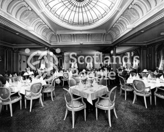 Blue Star Line ocean liner SS Avila Star: Dining Saloon, Upper Deck Blue Star Line ocean liner SS Avila Star: Dining Saloon, Upper Deck