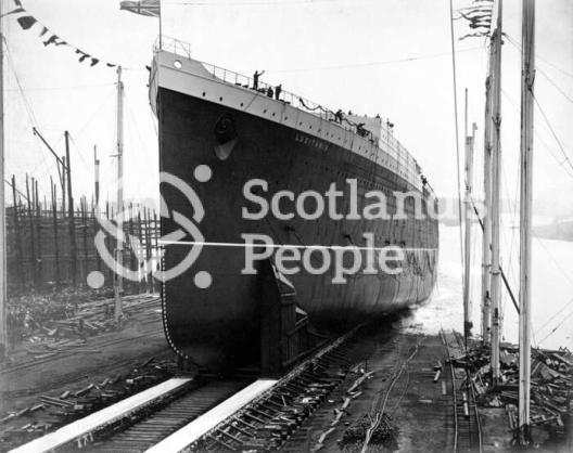 Launch of RMS Lusitania of the Cunard Line, 1906 Launch of RMS Lusitania of the Cunard Line, 1906
