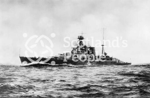 HMS Repulse, Royal Navy Reknown-Class Battlecruiser in sea trials on the Clyde shortly before commissioning, August 1918 HMS Repulse, Royal Navy Reknown-Class Battlecruiser in sea trials on the Clyde shortly before commissioning, August 1918