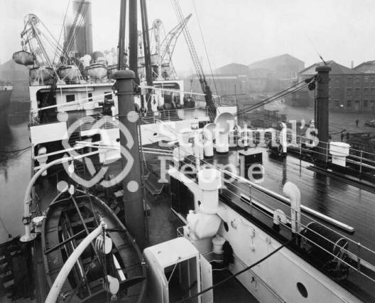 A and B Decks aft from the Docking Bridge on the Canadian Pacific Line liners SS Montcalm & SS Montclare A and B Decks aft from the Docking Bridge on the Canadian Pacific Line liners SS Montcalm & SS Montclare