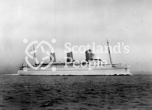 The Canadian Pacific Line ocean liner the RMS Empress of Britain on trial off Arran The Canadian Pacific Line ocean liner the RMS Empress of Britain on trial off Arran