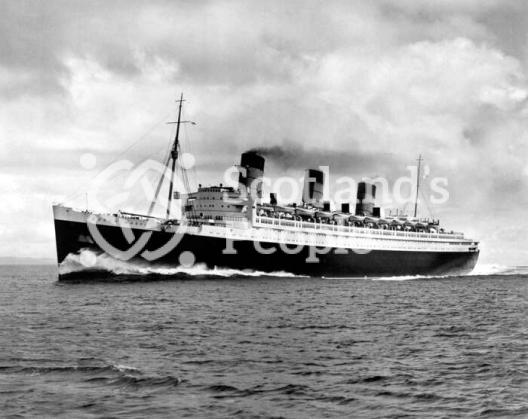 The Cunard Line ocean liner RMS Queen Mary on trial The Cunard Line ocean liner RMS Queen Mary on trial