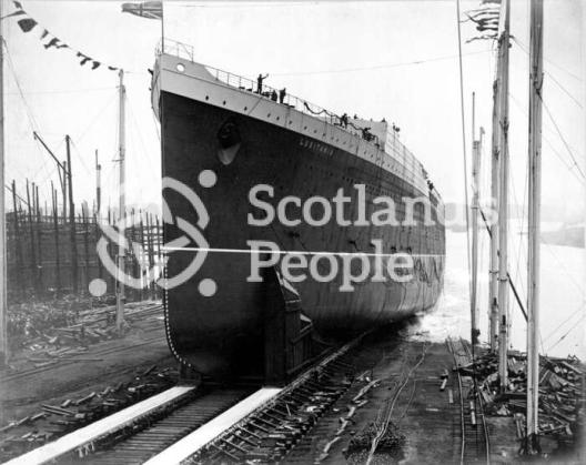 Launch of RMS Lusitania of the Cunard Line, 1906 Launch of RMS Lusitania of the Cunard Line, 1906