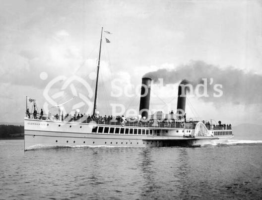 Paddle steamer 'Glen Sannox', c 1892 Paddle steamer 'Glen Sannox', c 1892