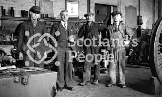 Railway machine shop at Carstairs, 1943 Railway machine shop at Carstairs, 1943