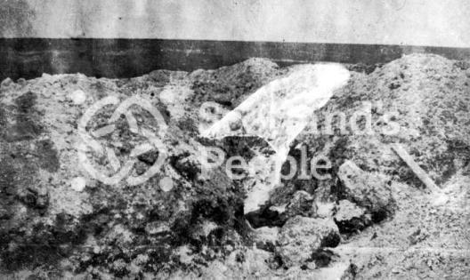 Buried trench, German second line, near Montauban, Somme battlefield, 1916 Buried trench, German second line, near Montauban, Somme battlefield, 1916