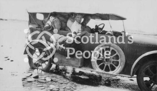 Stop for cooling purposes - both car and man in Great Zab