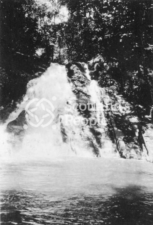 Waterfall, the site of Nsek Bridge before construction, Cameroon Waterfall, the site of Nsek Bridge before construction, Cameroon