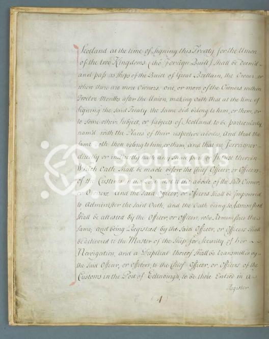 Articles of the Act of Union 1707 Articles of the Act of Union 1707