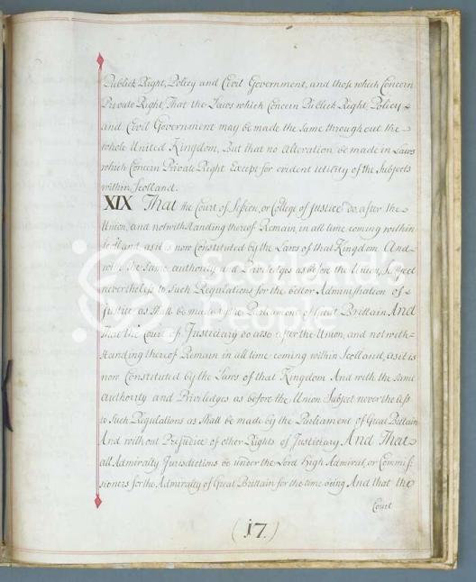 Articles of the Act of Union 1707 Articles of the Act of Union 1707