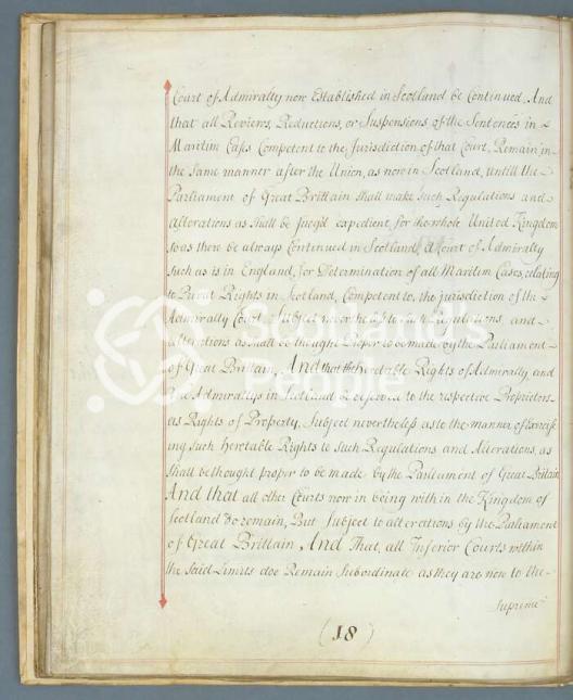 Articles of the Act of Union 1707