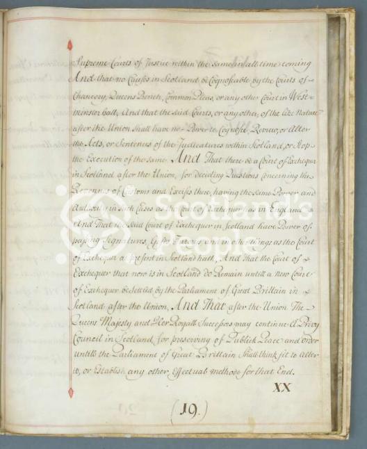 Articles of the Act of Union 1707 Articles of the Act of Union 1707