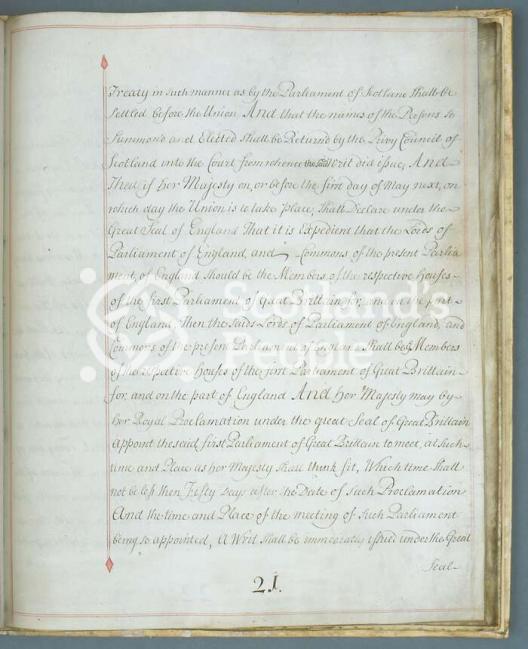 Articles of the Act of Union 1707 Articles of the Act of Union 1707