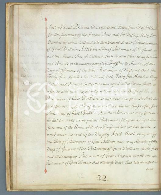 Articles of the Act of Union 1707 Articles of the Act of Union 1707