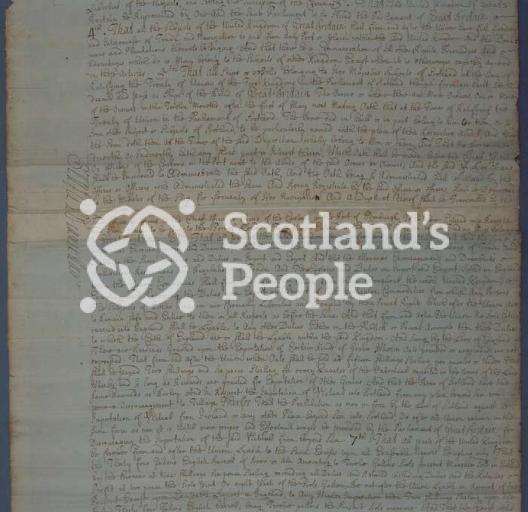 Treaty of Union 1707 Treaty of Union 1707