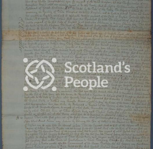 Treaty of Union 1707 Treaty of Union 1707