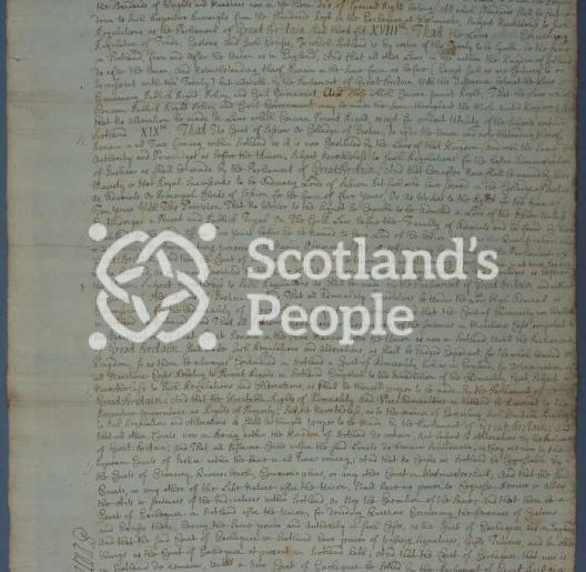 Treaty of Union 1707 Treaty of Union 1707