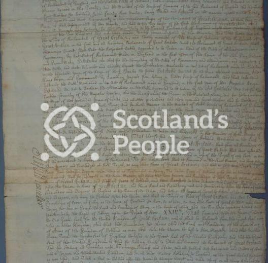 Treaty of Union 1707 Treaty of Union 1707