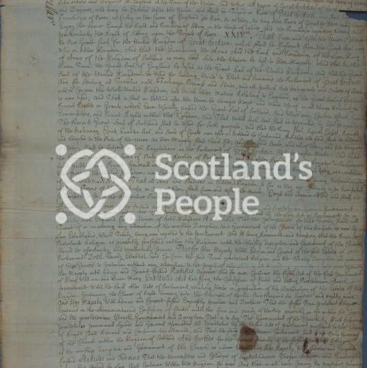 Treaty of Union 1707 Treaty of Union 1707