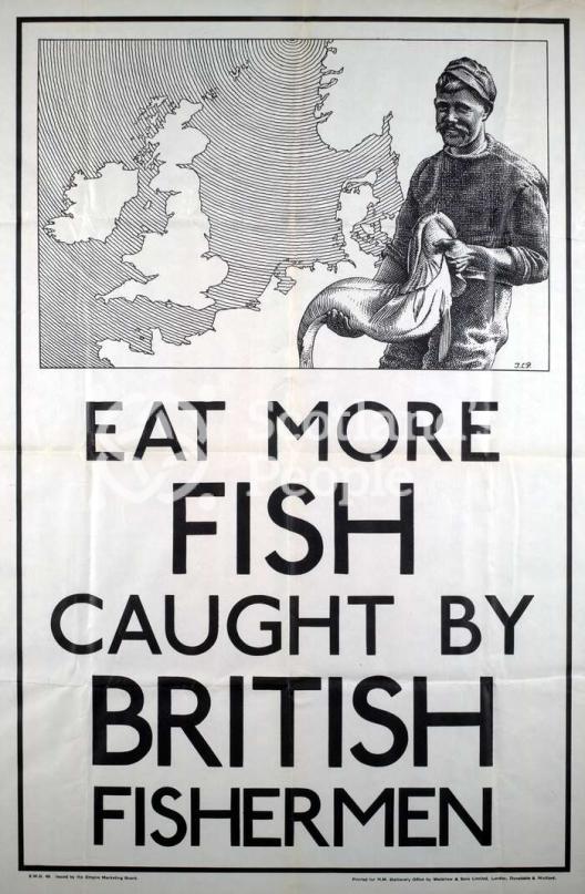 British fishing industry promotional poster British fishing industry promotional poster