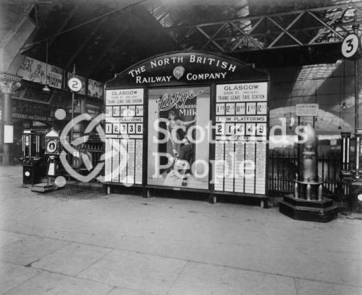 Railway departure board Railway departure board
