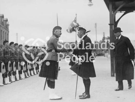 Royal reception at Ballater station Royal reception at Ballater station