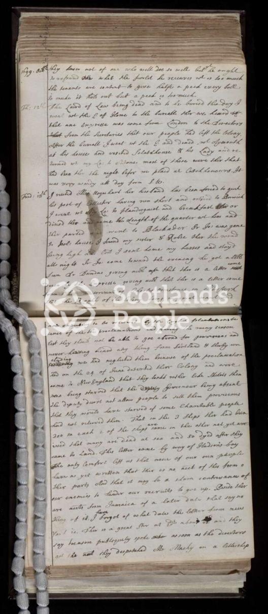 Diary entry describing the abandonment of the Darien Colony Diary entry describing the abandonment of the Darien Colony