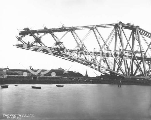 Forth Bridge construction Forth Bridge construction