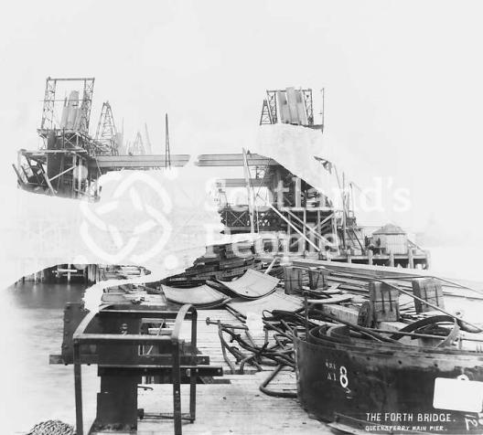 Forth Bridge construction Forth Bridge construction