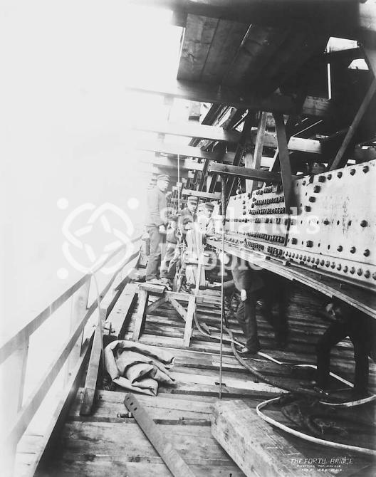 Forth Bridge construction Forth Bridge construction