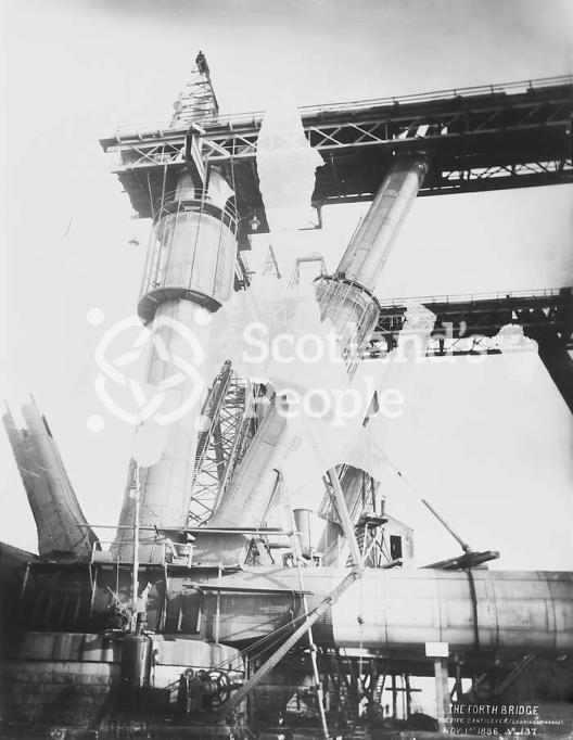 Forth Bridge construction Forth Bridge construction