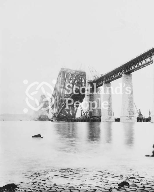 Forth Bridge construction Forth Bridge construction