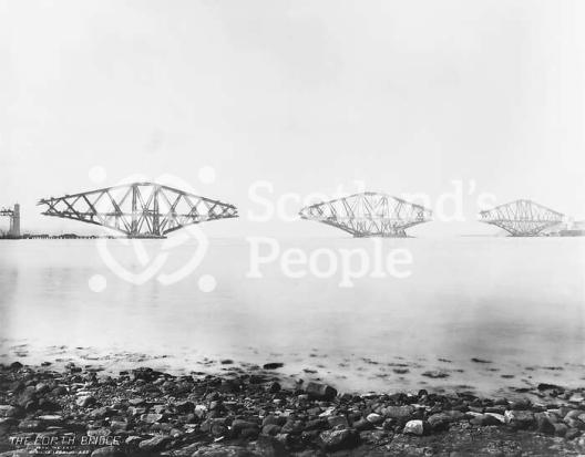 Forth Bridge construction Forth Bridge construction