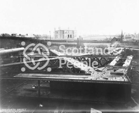 Forth Bridge construction Forth Bridge construction